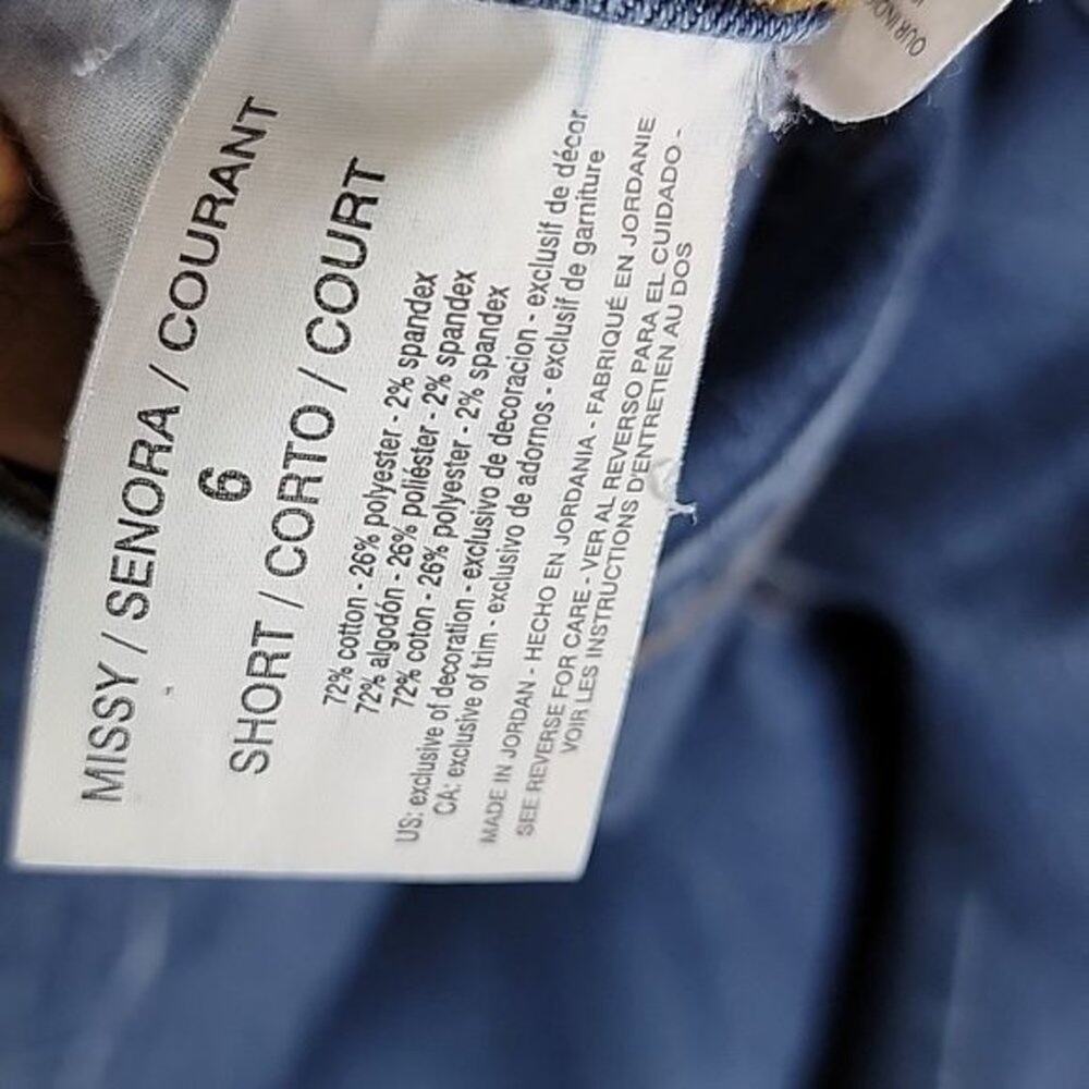 Gloria Vanderbilt Women's Amanda Tapered Jeans Blue size 6 Short - Picture 8 of 8